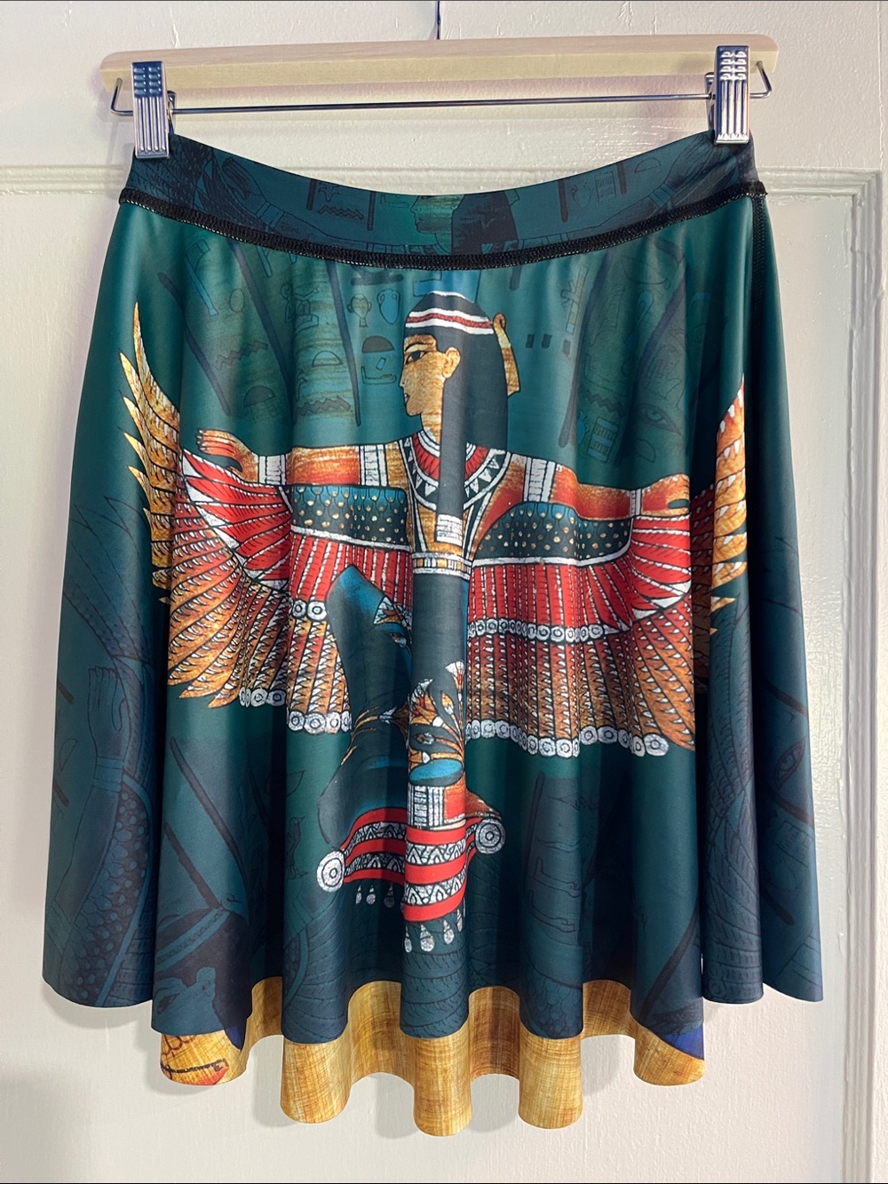 Blackmilk Reversible Egyptian Skirt with Isis and Papyrus